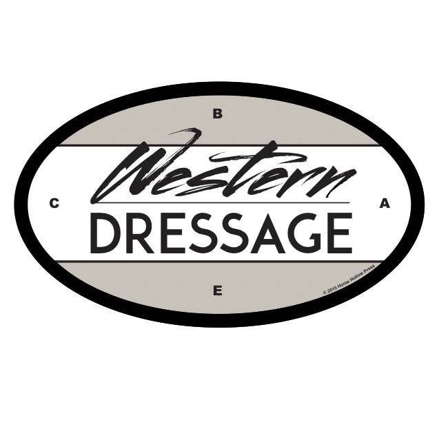Horse Sticker: Western Dressage in words