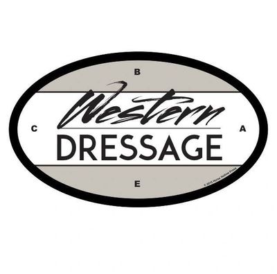 Horse Sticker: Western Dressage in words