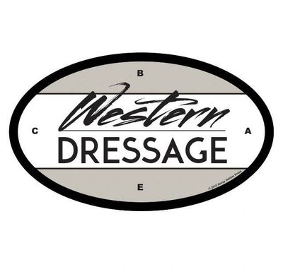 Horse Sticker: Western Dressage in words