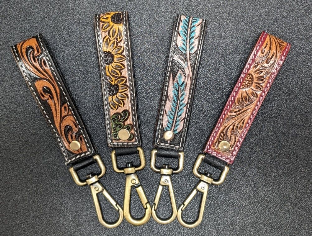 HorseHairz Eq Keychain w/ brass clip
