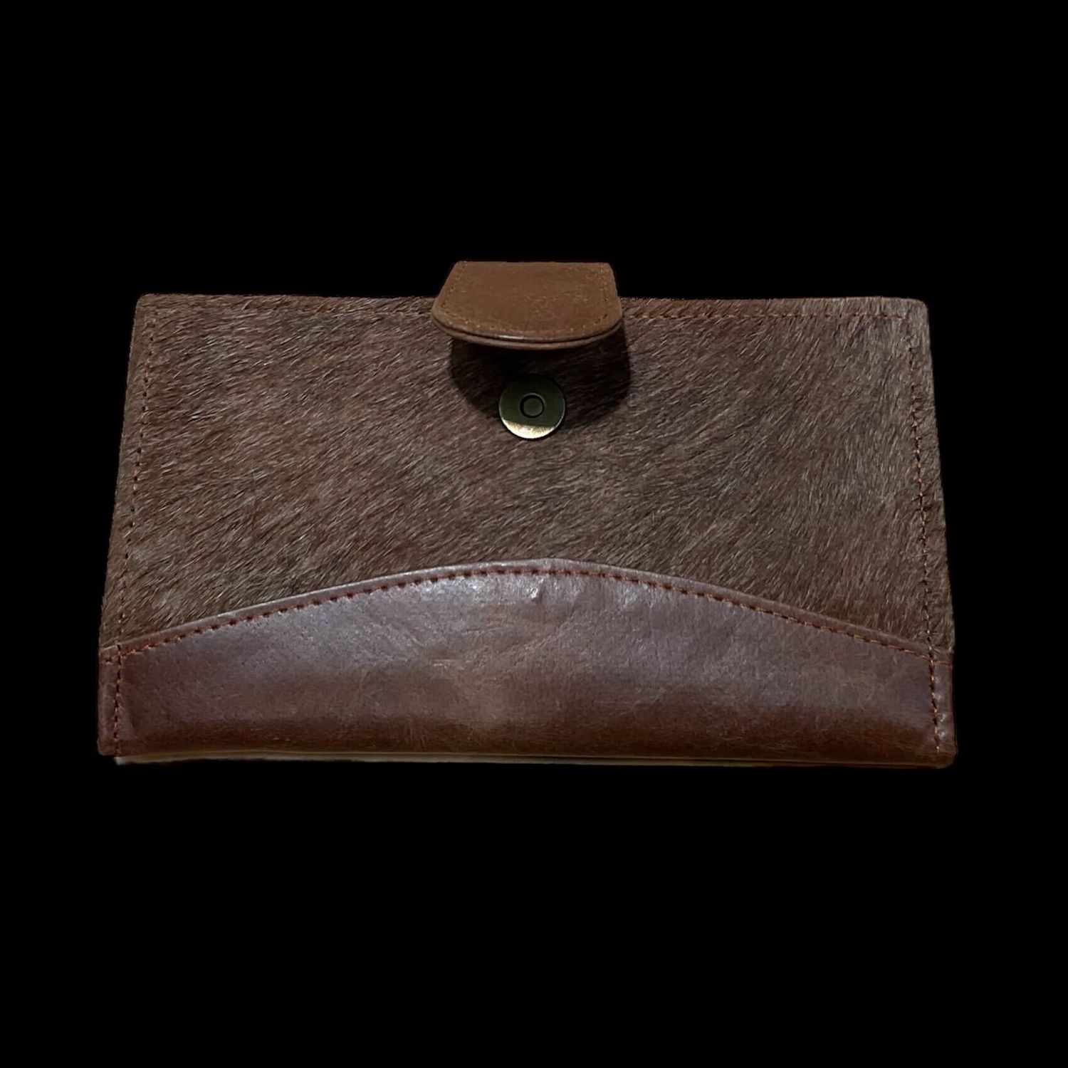 HorseHairz Equestrian Small Chestnut Leather Bilfold Wallet