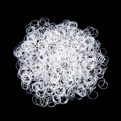 Clear Glitter Braiding Bands