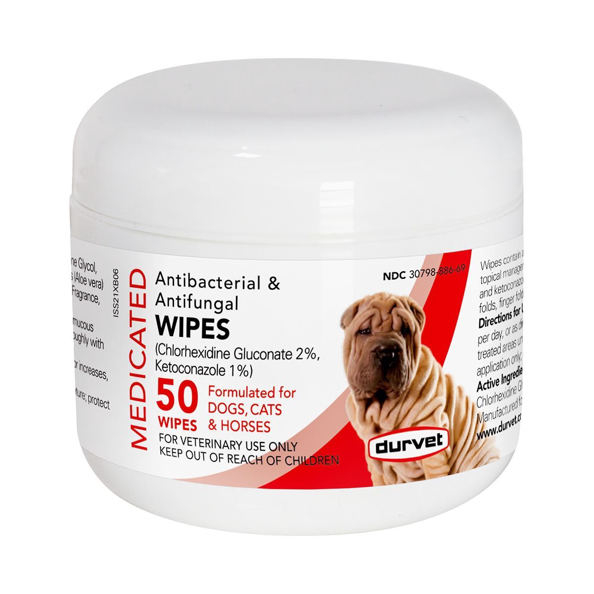 DURVET Medicated Antibacterial &amp; Antifungal Wipes