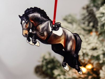 Equestrian Jumping Horse Ornament - Seal Bay Hunter Jumper
