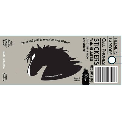 Horse Hollow Press - Horse Laptop, Cell Phone &amp; Helmet Sticker: Horse Head