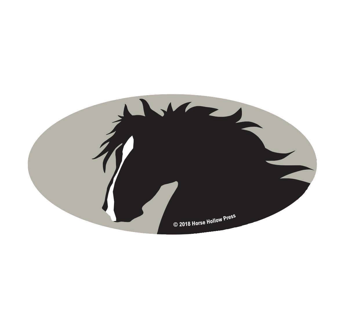 Horse Hollow Press - Horse Laptop, Cell Phone &amp; Helmet Sticker: Horse Head