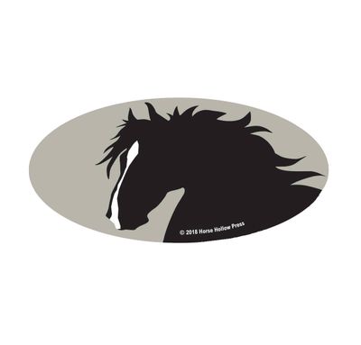 Horse Hollow Press - Horse Laptop, Cell Phone &amp; Helmet Sticker: Horse Head