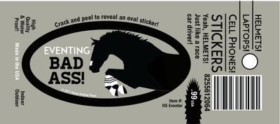 Horse Sticker: Bad Ass Eventer