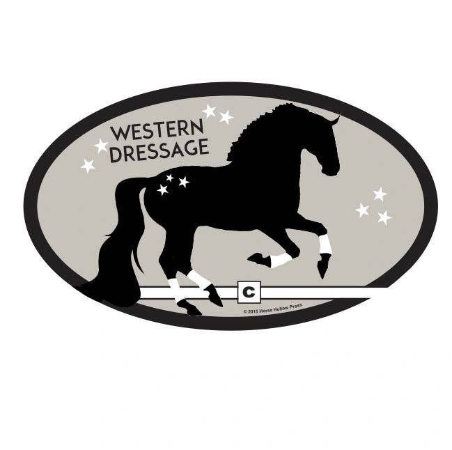 Horse Sticker: Western Dressage