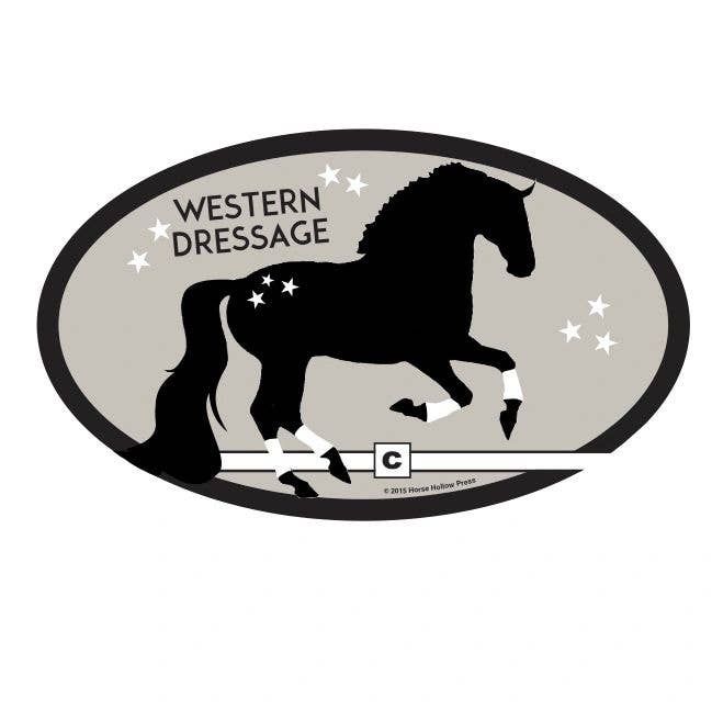 Horse Sticker: Western Dressage