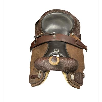 KHS-C 16.5" Billy Cook Western Trail Saddle w/ back cinch