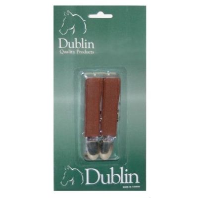 Dublin Clip-On Jodhpur Elastic Straps - Brown