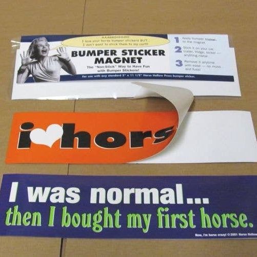Horse Bumper Sticker Magnet