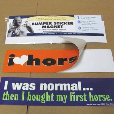 Horse Bumper Sticker Magnet