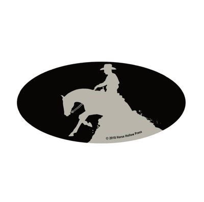 Horse Hollow Press - Horse Western Laptop Cell Phone &amp; Helmet Sticker: Live/Slide