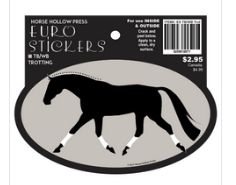 Horse Sticker: Trotting Warmblood
