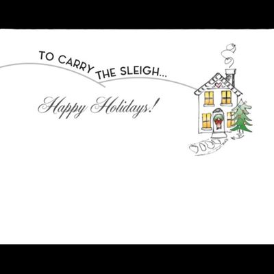 Horse Christmas Card - Santa Knows