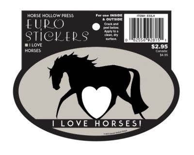 Horse Sticker: I Love Horses