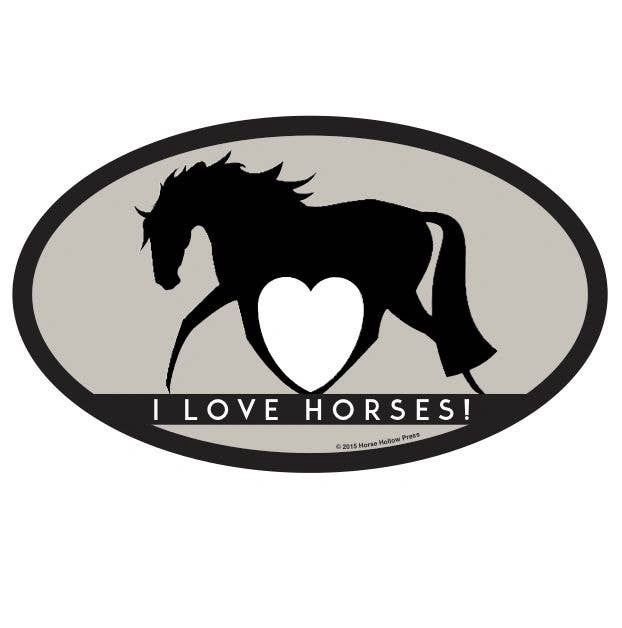 Horse Sticker: I Love Horses