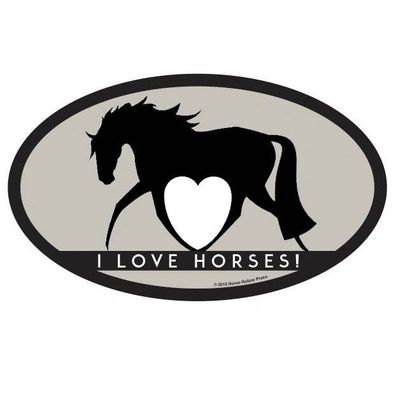 Horse Sticker: I Love Horses