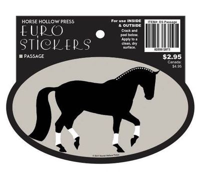 Horse Sticker: Passage Dressage