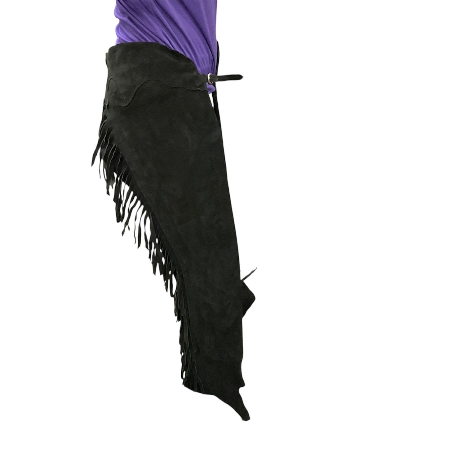 KHS-E (M) Black Suede Chaps