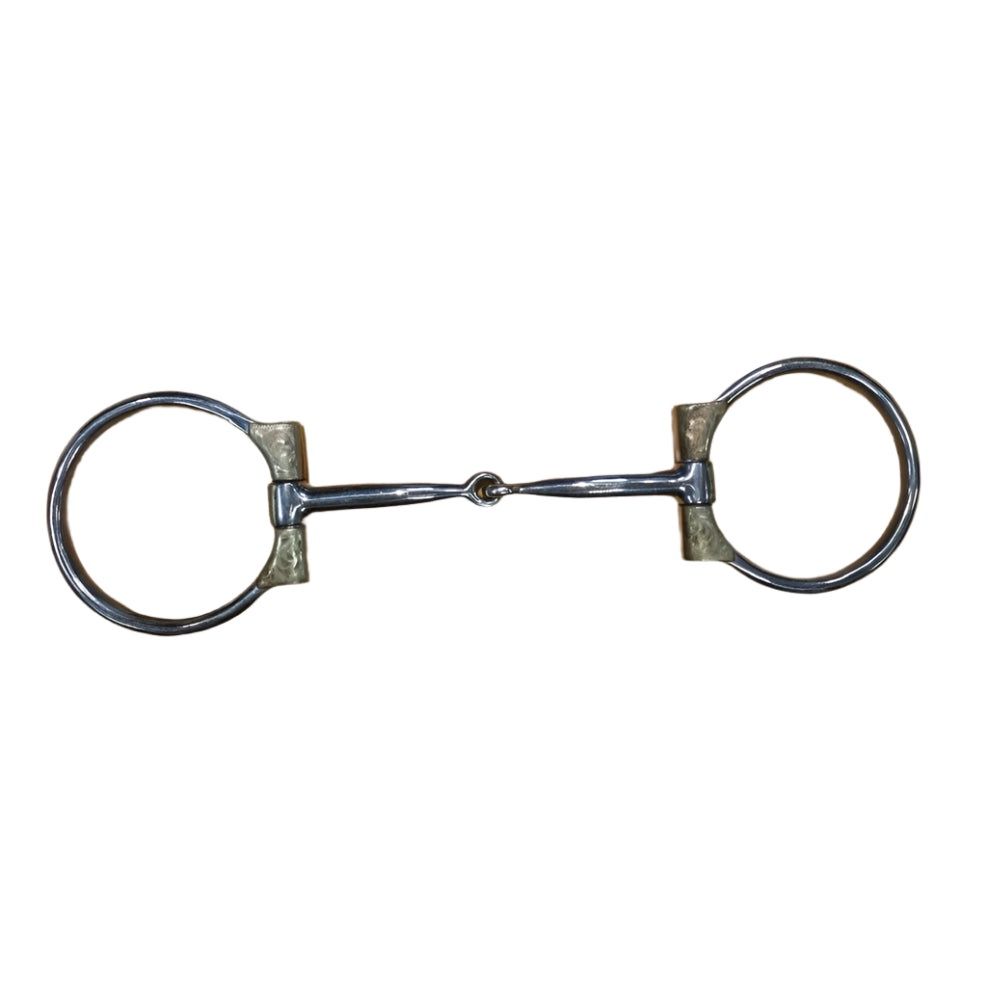KHS-E 5.25" Coronet Engraved D-Ring Snaffle Bit