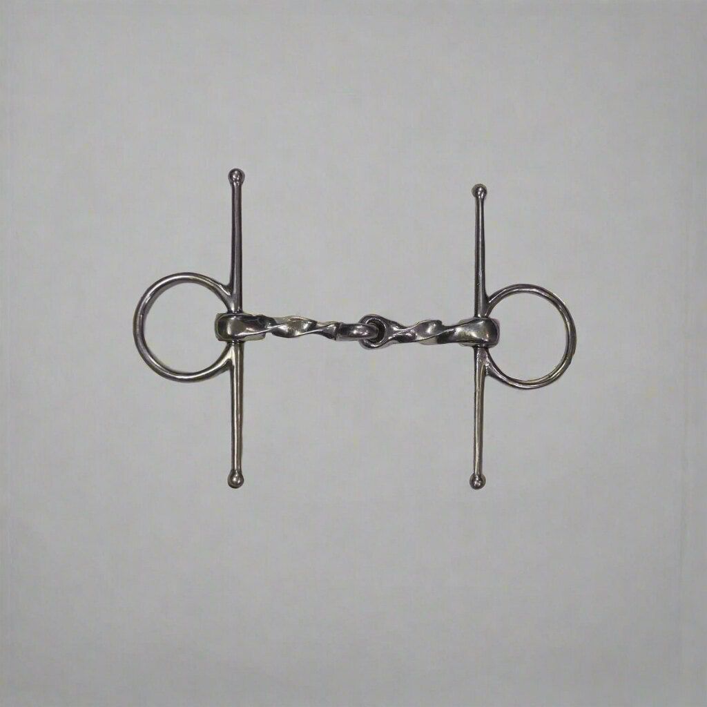 KHS-E Full Cheek Slow Twist Snaffle Bit