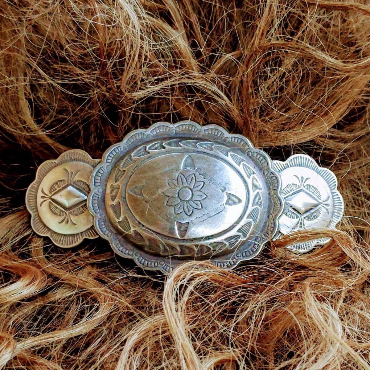 Julie Rose Originals - Silver Western Hairclip, Southwestern Style