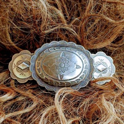 Julie Rose Originals - Silver Western Hairclip, Southwestern Style