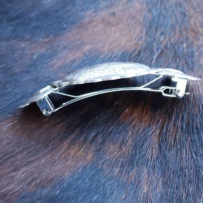 Julie Rose Originals - Silver Western Hairclip, Southwestern Style