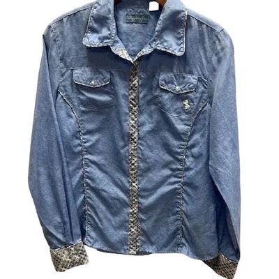 KHS-E M Girls' L/S Pearl Button Up