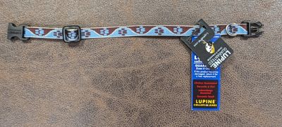 Lupine Dog Collar 1/2" Wide, Adjustable Length