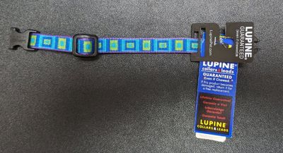 Lupine Dog Collar 1/2" Wide, Adjustable Length