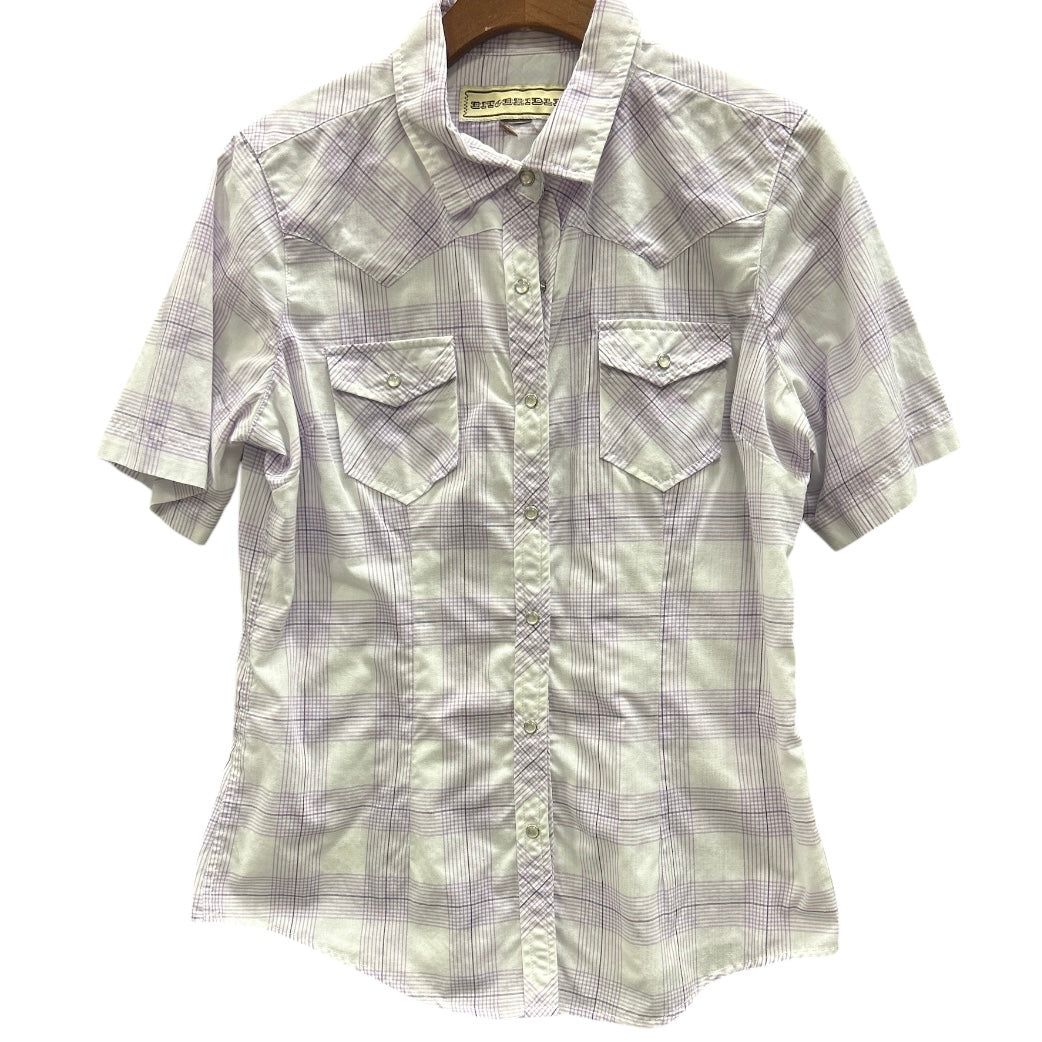 KHS-E Women's Short Sleeve Western Snap Shirt