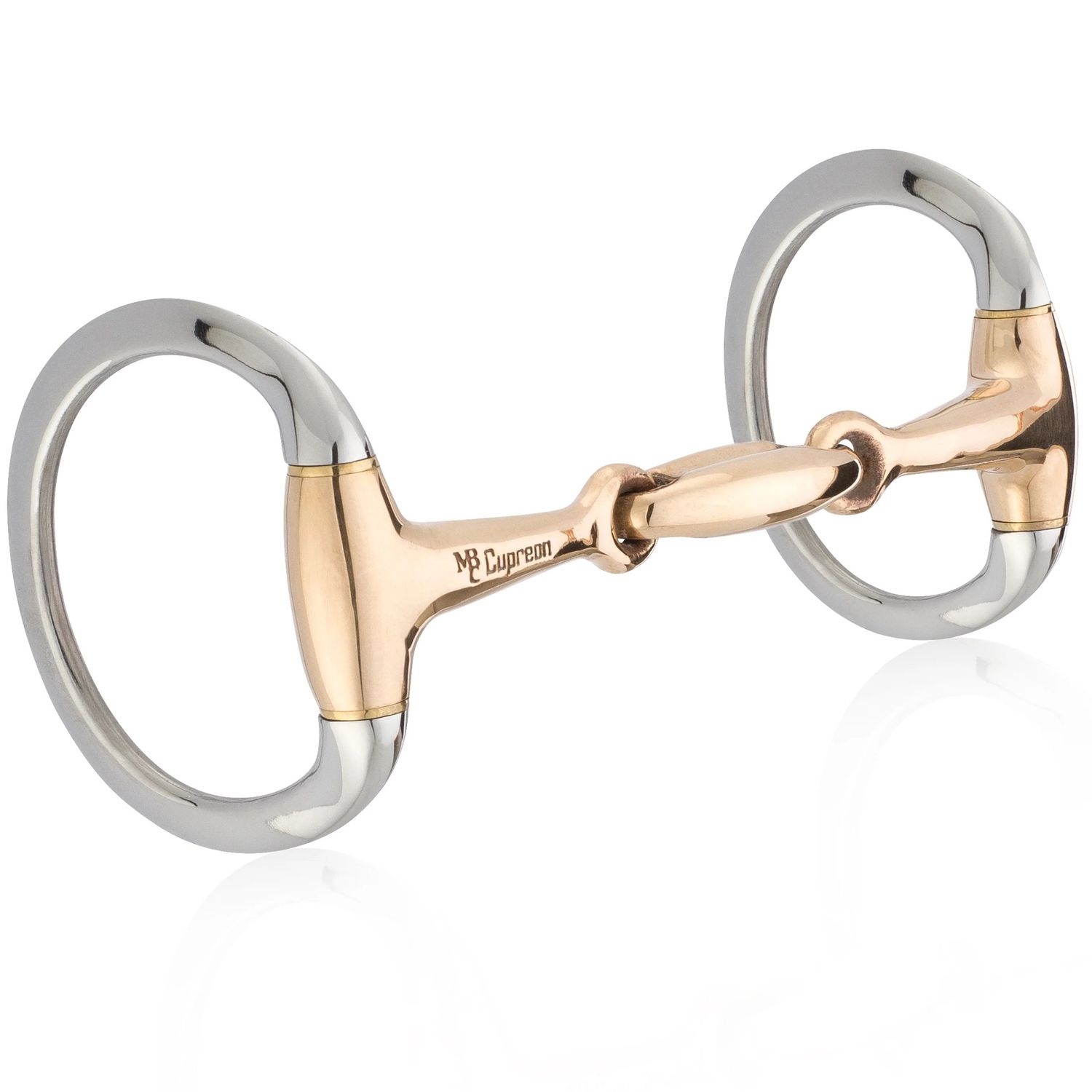 Mikmar Cupreon 5" Eggbutt Snaffle Bit with Ergöm Lozenge Mouthpiece