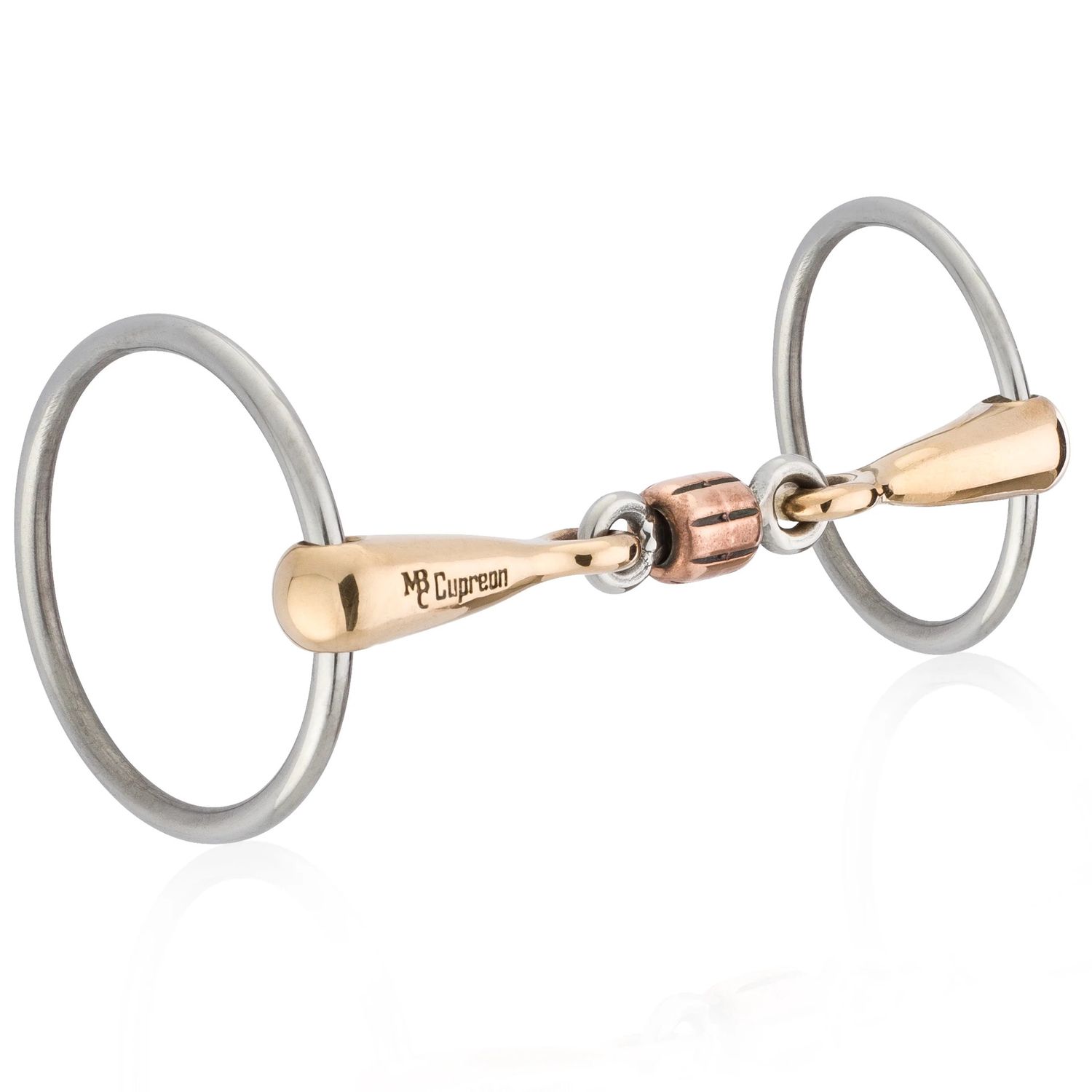 Mikmar 5.5" Cupreon Loose Ring Snaffle with French Link Roller Mouthpiece