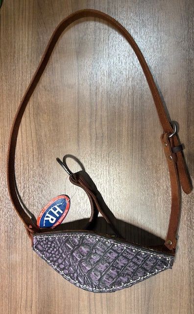 SIT Dotted Gator Bronc Noseband Oiled