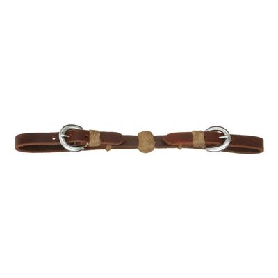 RK Leather Curb Strap w/ Rawhide Ball