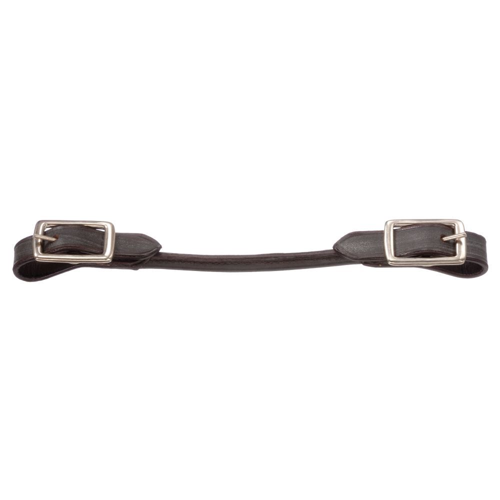 RK Rolled Leather Curb Strap