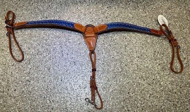 SIT Breast Collar Alligator w/ Crystals