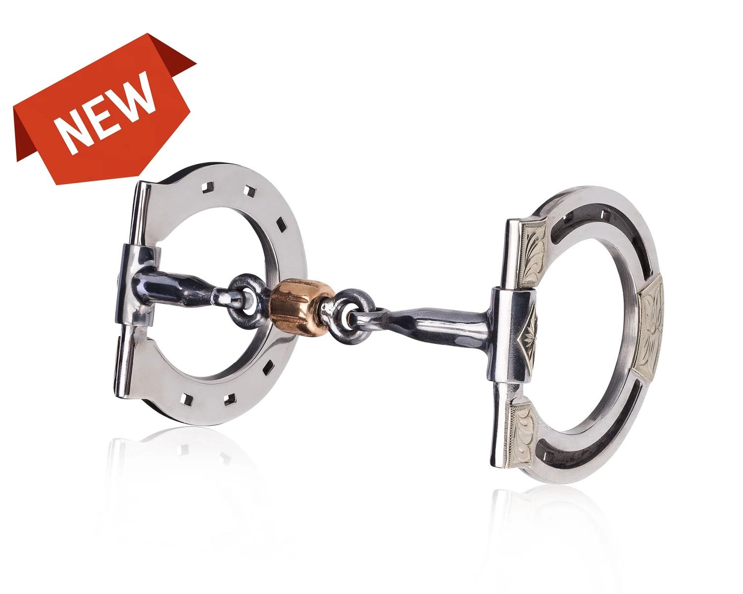 Mikmar Legacy 5" Horseshoe Snaffle Bit with Stainless Steal Cheeks