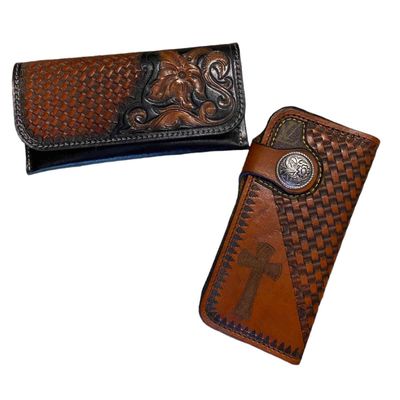 SIT Assorted Tooled Leather Wallets