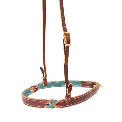 Two-Ply Twist Emerald Burgundy Noseband