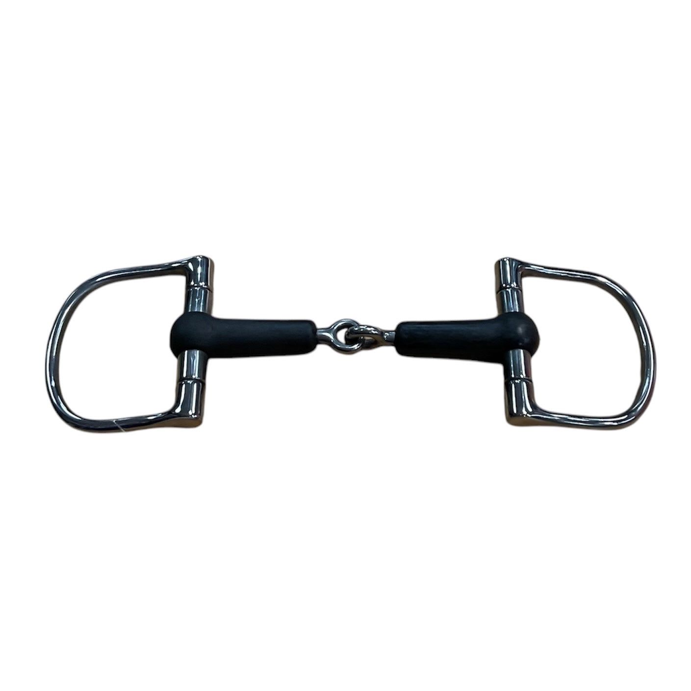 Weaver 5" D Ring Rubber Snaffle Bit
