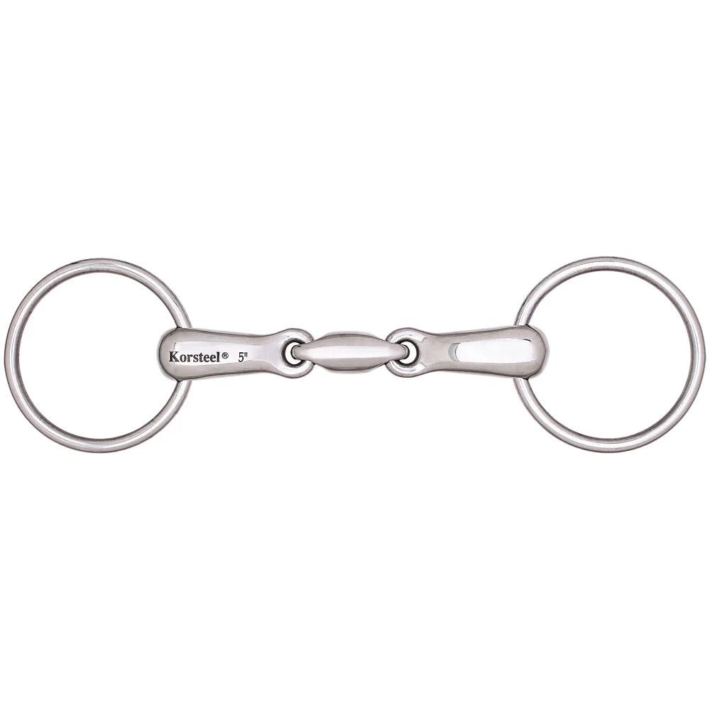 Korsteel 5.25" Lozenge Loose Ring Snaffle Bit