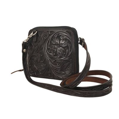 Mini Crossbody Bag With Carving &amp; Tooling