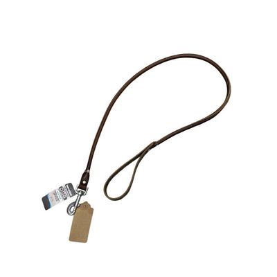 4' Rolled Leather Dog Leash
