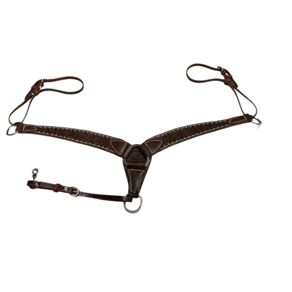SIT Hand Tooled Swirl Breast Collar
