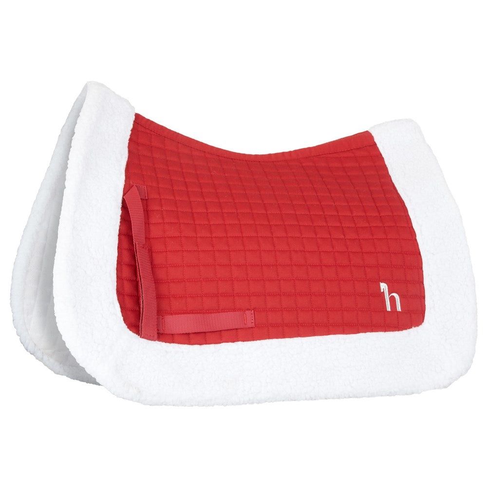 Horze Santa All Purpose Saddle Pad - Red, Size: F = Horse